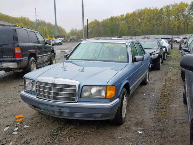 WDB1260351A227885 - 1986 MERCEDES-BENZ 420 BLUE photo 2