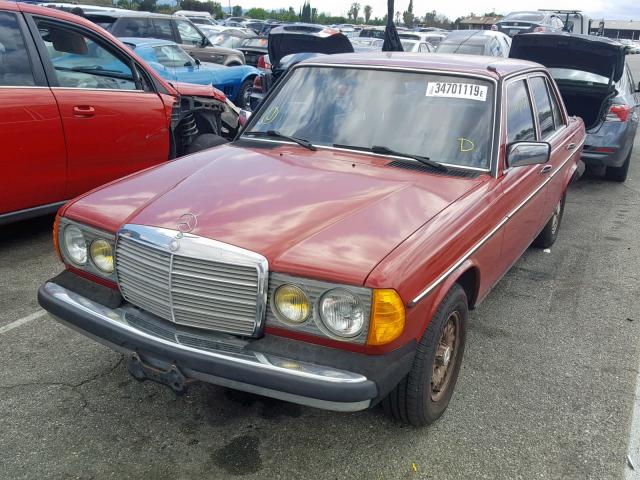 WDBAB33A9EA142237 - 1984 MERCEDES-BENZ 300 DT RED photo 2