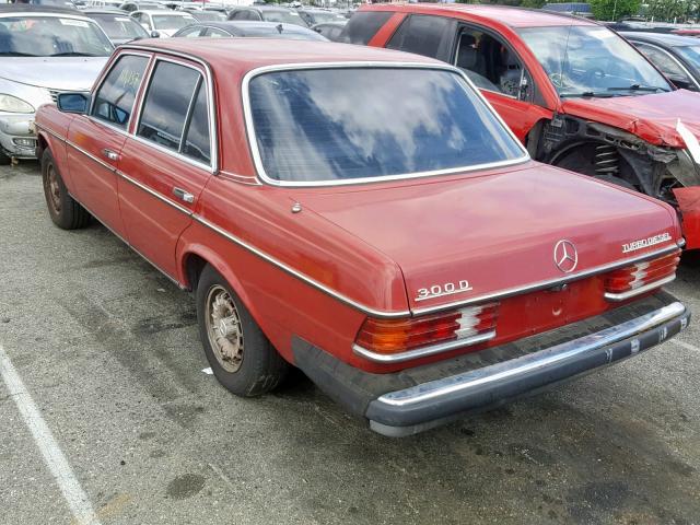 WDBAB33A9EA142237 - 1984 MERCEDES-BENZ 300 DT RED photo 3