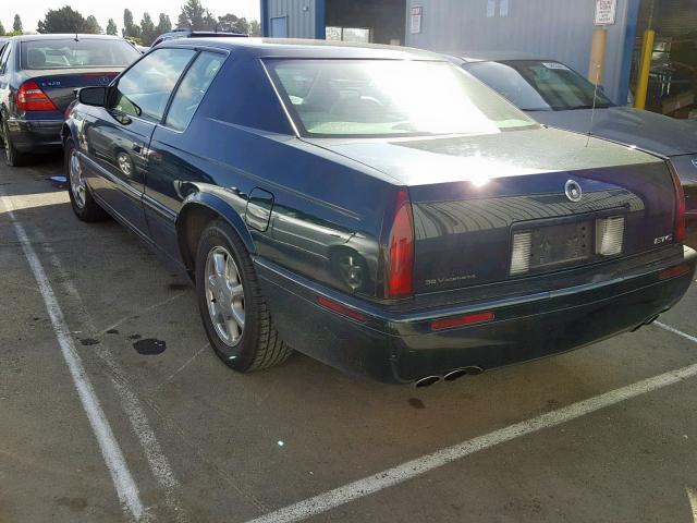 1G6ET1297XU610059 - 1999 CADILLAC ELDORADO T GREEN photo 3