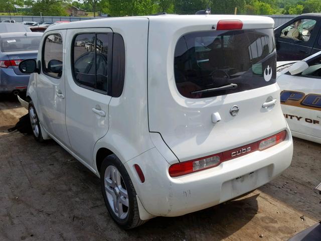 JN8AZ2KR3AT166051 - 2010 NISSAN CUBE BASE WHITE photo 3