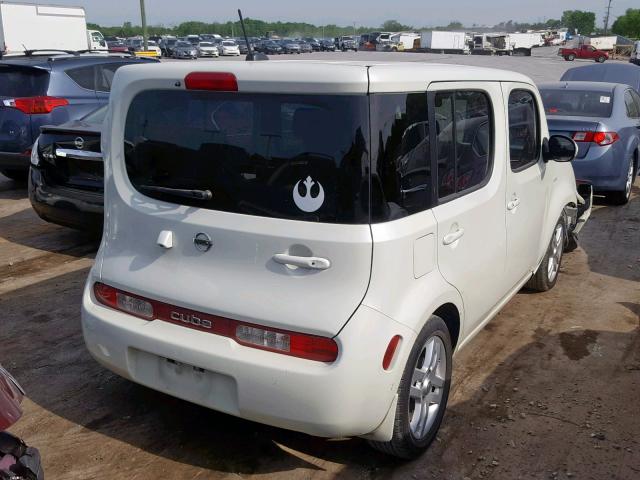 JN8AZ2KR3AT166051 - 2010 NISSAN CUBE BASE WHITE photo 4