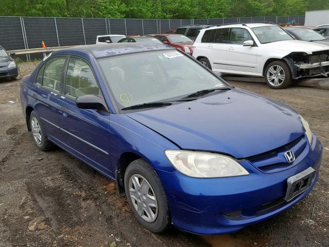 2HGES16314H600956 - 2004 HONDA CIVIC DX V BLUE photo 1