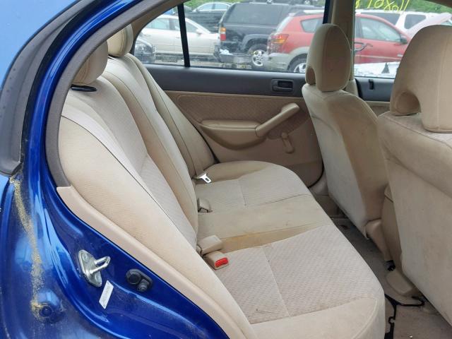 2HGES16314H600956 - 2004 HONDA CIVIC DX V BLUE photo 6