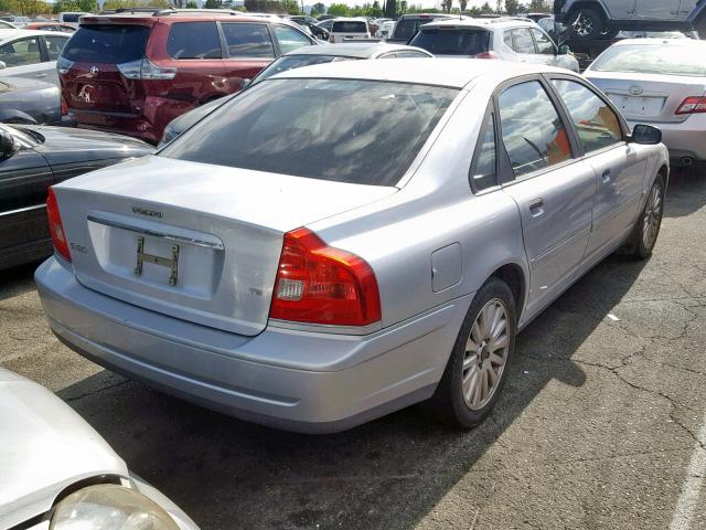 YV1TS91Z041380654 - 2004 VOLVO S80 T6 SILVER photo 4