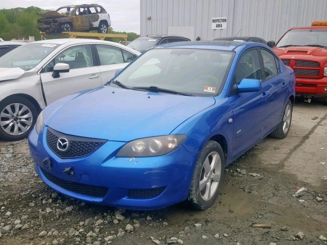 JM1BK123451333397 - 2005 MAZDA 3 S BLUE photo 2