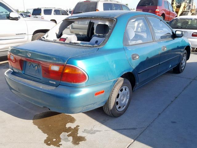 JM1BA1414S0155247 - 1995 MAZDA PROTEGE DX GREEN photo 4