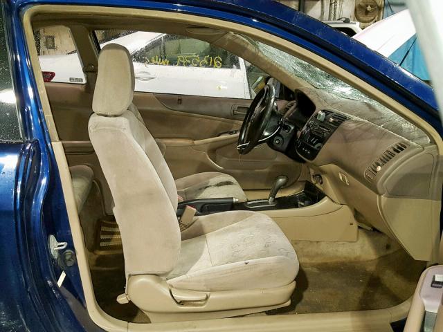 1HGEM22922L043582 - 2002 HONDA CIVIC EX BLUE photo 5