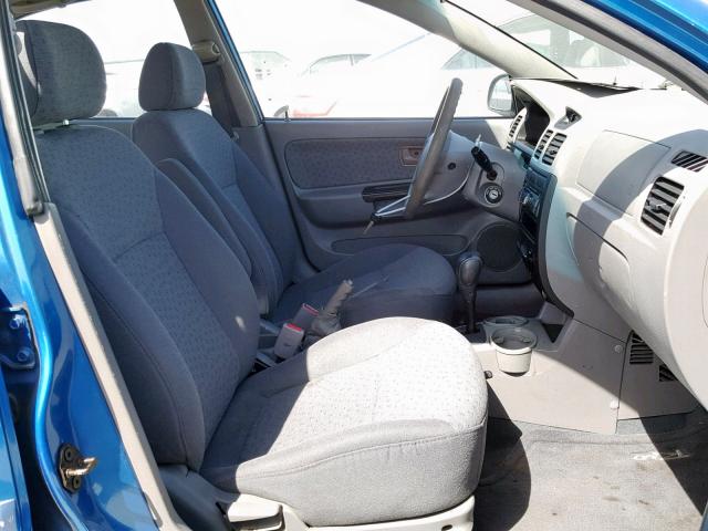 KNADC125636263535 - 2003 KIA RIO BLUE photo 5