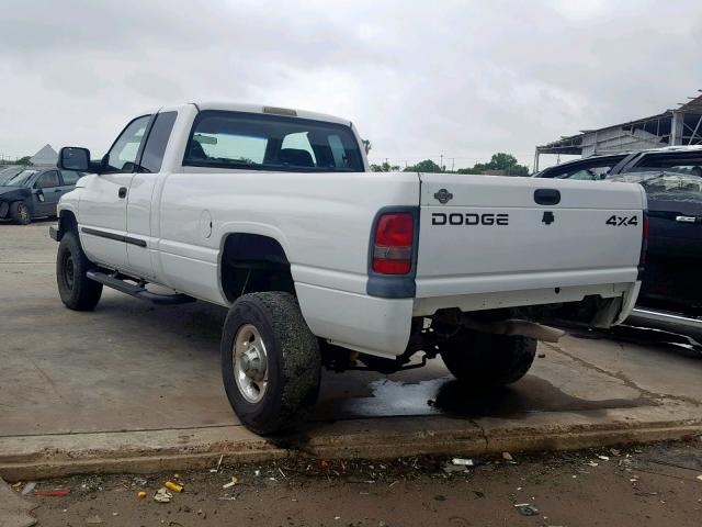 3B7KF23C42M201036 - 2002 DODGE RAM 2500 WHITE photo 3