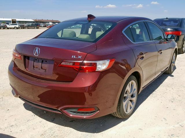 19UDE2F72GA005192 - 2016 ACURA ILX PREMIU BURGUNDY photo 4