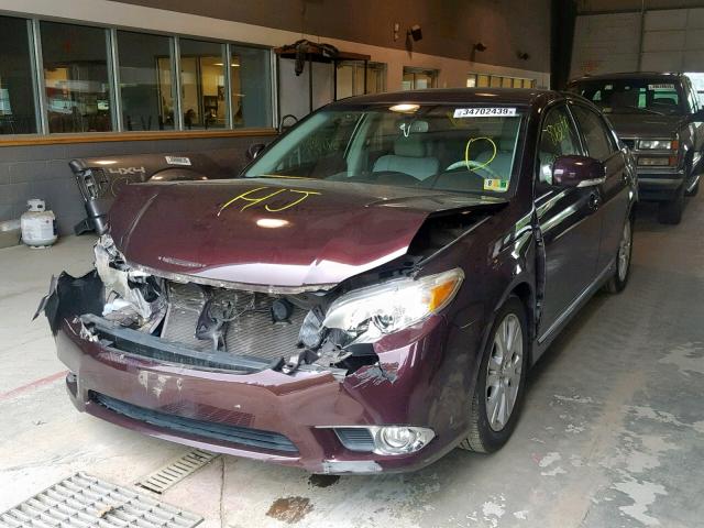 4T1BK3DB7BU428266 - 2011 TOYOTA AVALON BAS BURGUNDY photo 2