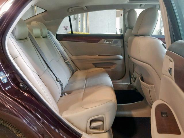 4T1BK3DB7BU428266 - 2011 TOYOTA AVALON BAS BURGUNDY photo 6