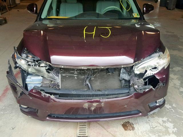 4T1BK3DB7BU428266 - 2011 TOYOTA AVALON BAS BURGUNDY photo 9