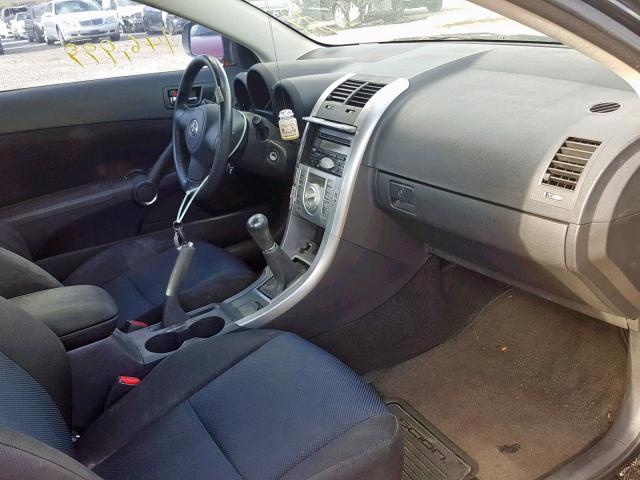 JTKDE177950040573 - 2005 TOYOTA SCION TC BLACK photo 5