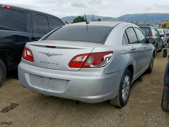 1C3LC46J38N181867 - 2008 CHRYSLER SEBRING LX SILVER photo 4