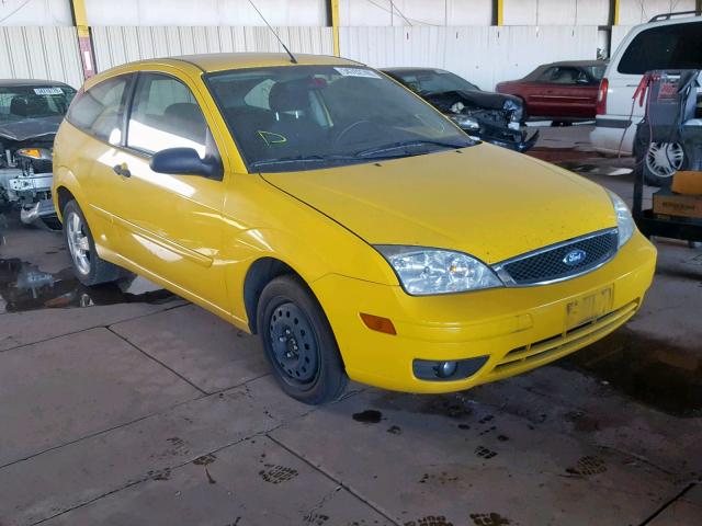 1FAHP31N17W265923 - 2007 FORD FOCUS ZX3 YELLOW photo 1