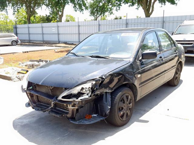 JA3AJ26E25U024072 - 2005 MITSUBISHI LANCER ES BLACK photo 2