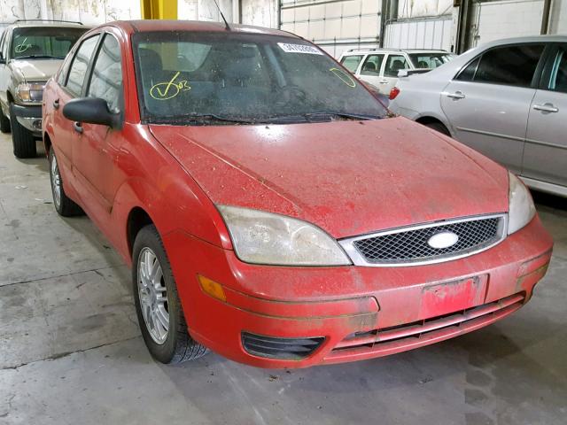 1FAFP34NX7W288572 - 2007 FORD FOCUS ZX4 RED photo 1