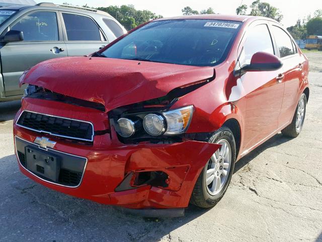 1G1JA5SH8C4125741 - 2012 CHEVROLET SONIC LS 红色 照片 2