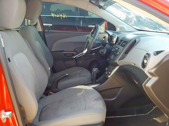 1G1JA5SH8C4125741 - 2012 CHEVROLET SONIC LS 红色 照片 5