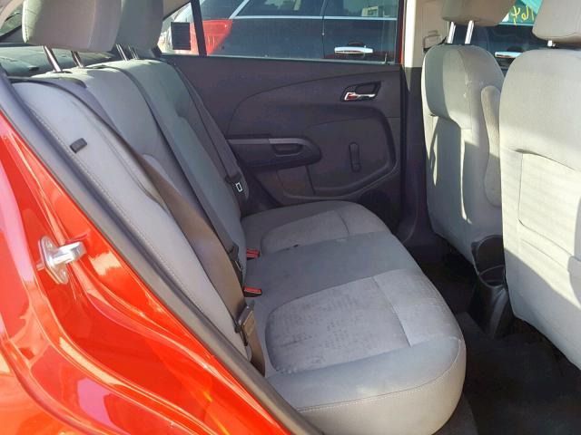 1G1JA5SH8C4125741 - 2012 CHEVROLET SONIC LS 红色 照片 6