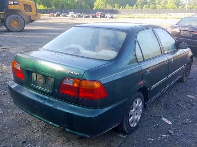 2HGEJ6611XH525291 - 1999 HONDA CIVIC BASE GREEN photo 4