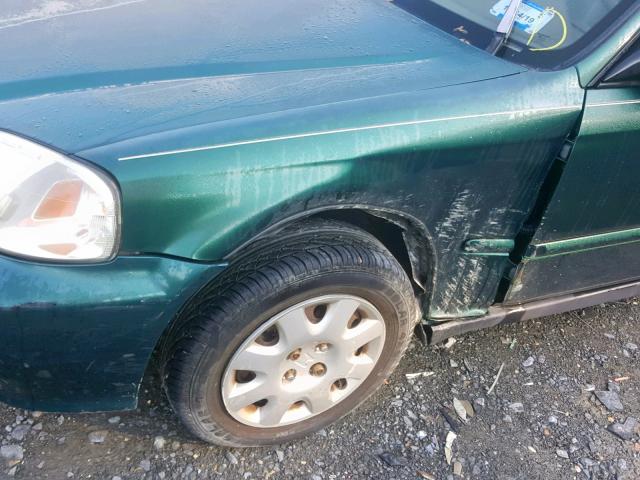 2HGEJ6611XH525291 - 1999 HONDA CIVIC BASE GREEN photo 9