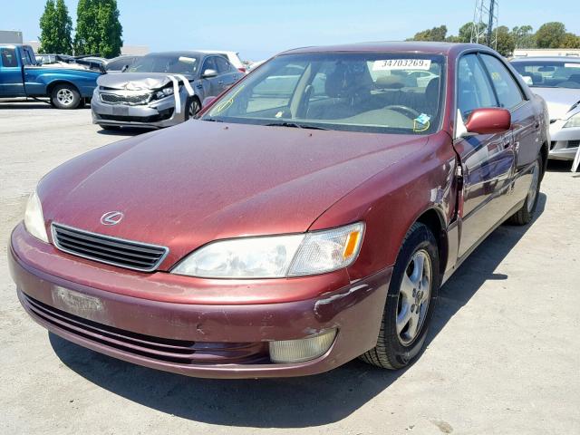 JT8BF28G1X5063253 - 1999 LEXUS ES 300 BURGUNDY photo 2