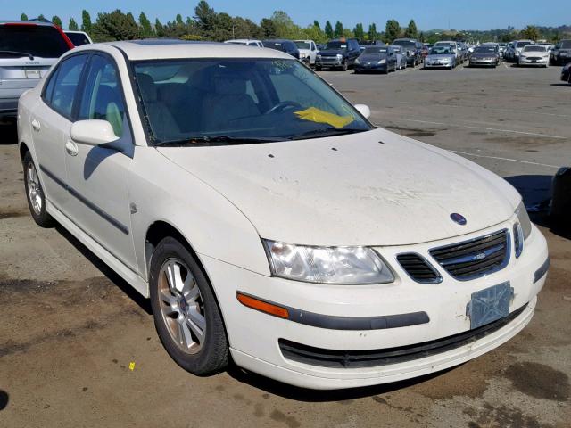 YS3FD49Y371123657 - 2007 SAAB 9-3 2.0T WHITE photo 1