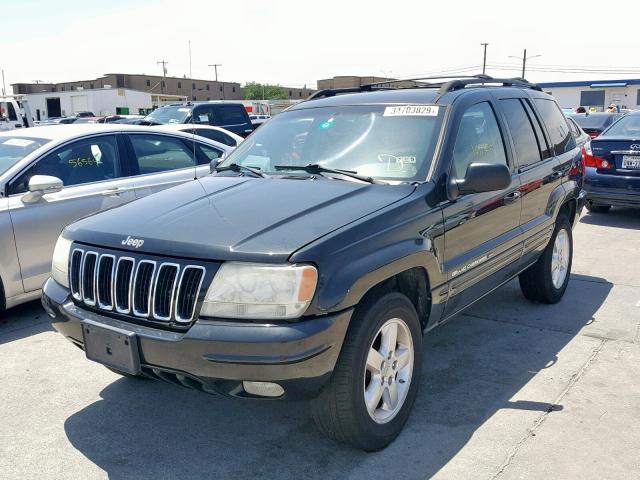 1J8GX58J93C506250 - 2003 JEEP GRAND CHER BLACK photo 2