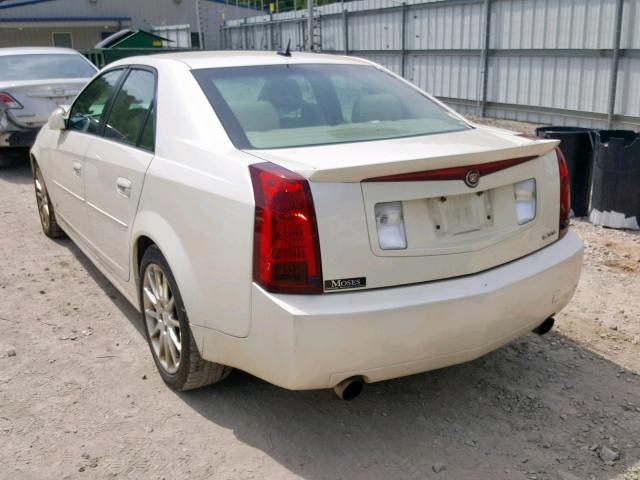 1G6DP577370130459 - 2007 CADILLAC CTS HI FEA WHITE photo 3