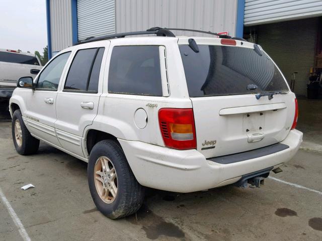 1J4GW68N0XC621130 - 1999 JEEP GRAND CHER WHITE photo 3