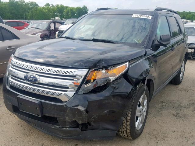 1FM5K7B85DGA25156 - 2013 FORD EXPLORER BLACK photo 2