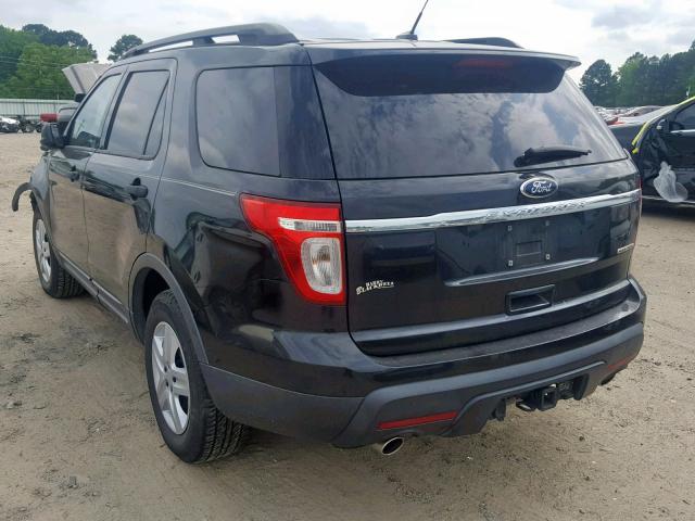 1FM5K7B85DGA25156 - 2013 FORD EXPLORER BLACK photo 3