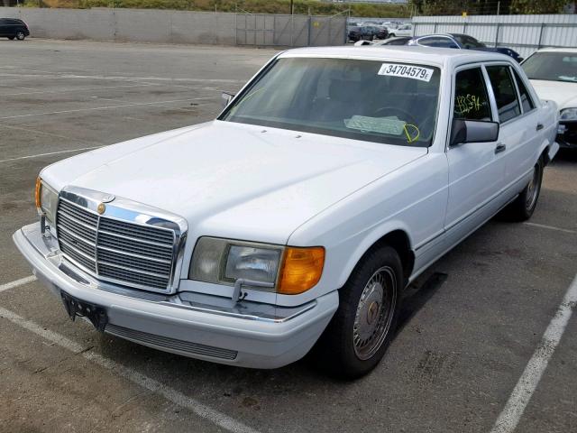 WDBCA35E2MA566997 - 1991 MERCEDES-BENZ 420 SEL WHITE photo 2