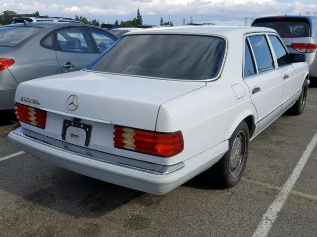 WDBCA35E2MA566997 - 1991 MERCEDES-BENZ 420 SEL WHITE photo 4