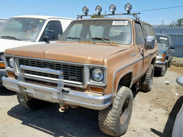 CKY184F193163 - 1974 CHEVROLET BLAZER TAN photo 2