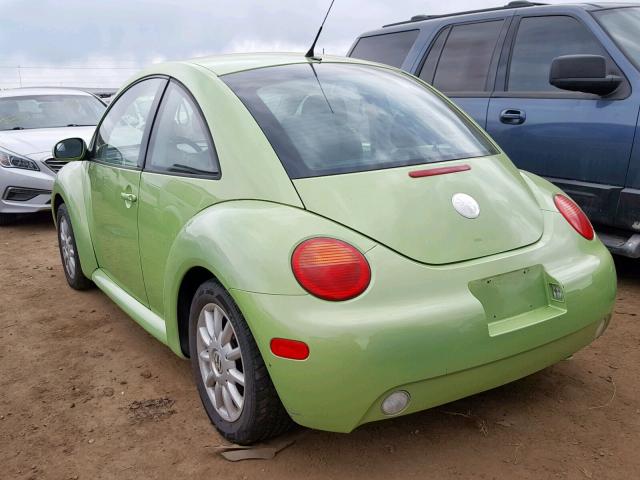 3VWCK31C85M413433 - 2005 VOLKSWAGEN NEW BEETLE მწვანე ფოტო 3