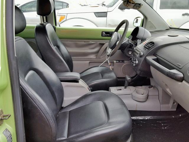 3VWCK31C85M413433 - 2005 VOLKSWAGEN NEW BEETLE მწვანე ფოტო 5