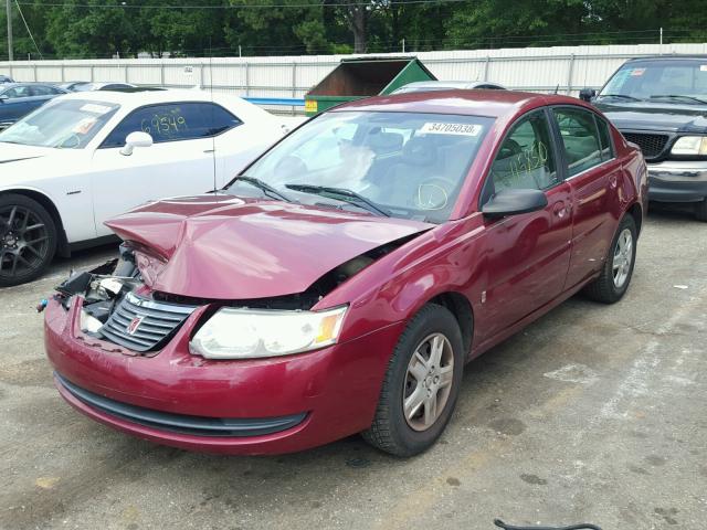 1G8AZ55F96Z187936 - 2006 SATURN ION LEVEL MAROON photo 2