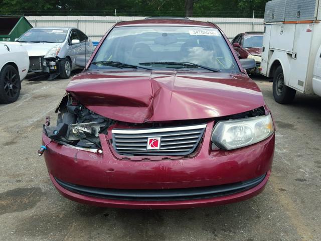 1G8AZ55F96Z187936 - 2006 SATURN ION LEVEL MAROON photo 9