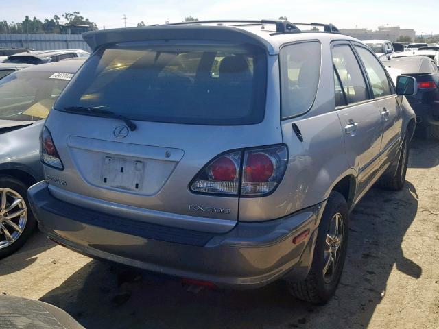 JTJHF10U720281157 - 2002 LEXUS RX 300 SILVER photo 4