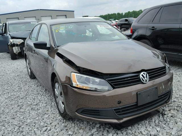 3VW2K7AJ0BM104391 - 2011 VOLKSWAGEN JETTA BASE BROWN photo 1