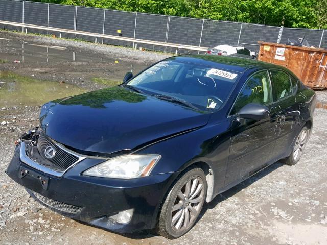 JTHCK262272009808 - 2007 LEXUS IS 250 BLACK photo 2