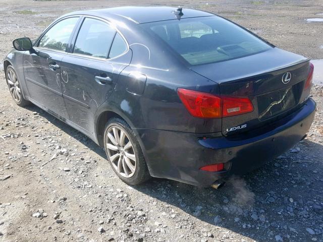 JTHCK262272009808 - 2007 LEXUS IS 250 BLACK photo 3