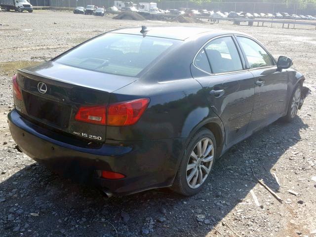 JTHCK262272009808 - 2007 LEXUS IS 250 BLACK photo 4