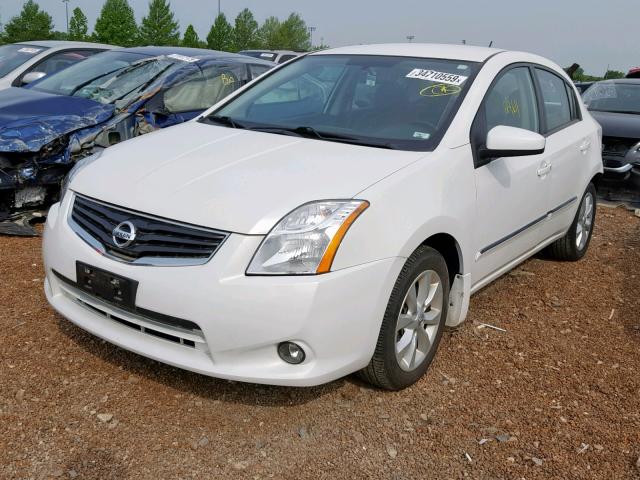 3N1AB6AP2BL682188 - 2011 NISSAN SENTRA 2.0 WHITE photo 2