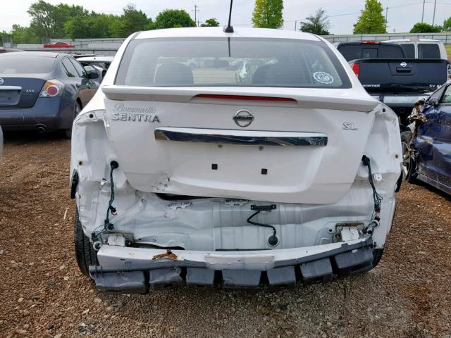 3N1AB6AP2BL682188 - 2011 NISSAN SENTRA 2.0 WHITE photo 9