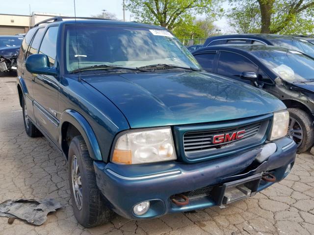 1GKDT13W7W2953238 - 1998 GMC ENVOY GREEN photo 1